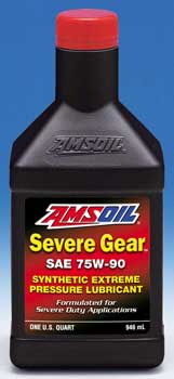 We call this 75w90 gear oil svg This Amsoil synthetic 75w90 gear oil decreases wear and increases life in differentials, manual transmissions
		 and other gear applications requiring any of the following specifications: API GL-5, MT-1, MIL-PRF-2105E, Dana SHAES 234 (Formerly Eaton PS-037),
		  Mack GO-J, or the differential (hypoid) gear oil specifications from all domestic and foreign manufacturers such as GM, Ford and Daimler Chrysler. 
		  Can also be used in axles where an API GL-4 lubricant is recommended AMSOIL SEVERE GEARÂ® EP lubricants excel in hot and cold temperature extremes.
		   By design, they resist breakdown from high heat, preventing acids and carbon/varnish formation. Their waxfree construction also improves cold flow properties,
		    improving fuel economy and cold weather shifting. . We have warehouses in the US and Canada for same day pickup, or ask for quick ship. 
		     Add product to cart than add preferred customer to cart for instant 25%-35% savings. Or call me Santana ( 800 692 7109 ) anytime 24/7 
		     for the best possible and pricing for you.